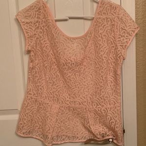 Lace Peplum Shirt